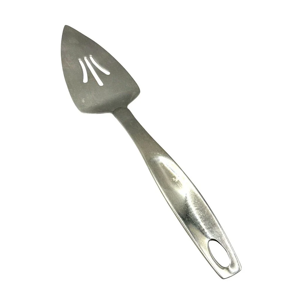 Oneida Stainless Steel 18/8  Pierced Slotted  Pie Server notched handle to  hang